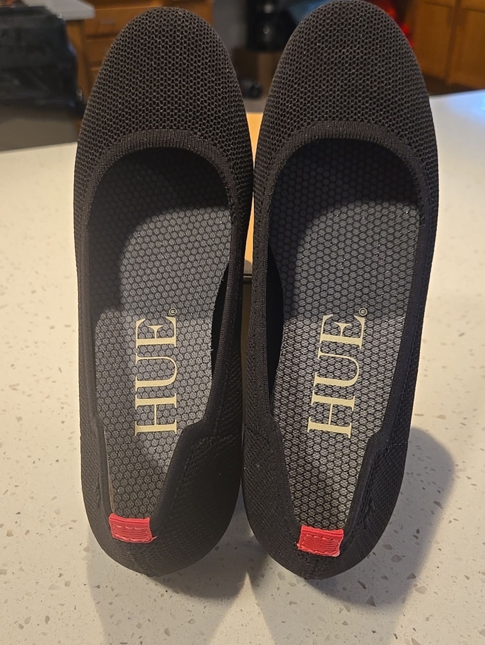 Hue Black flats Brand New in Box very comfortable